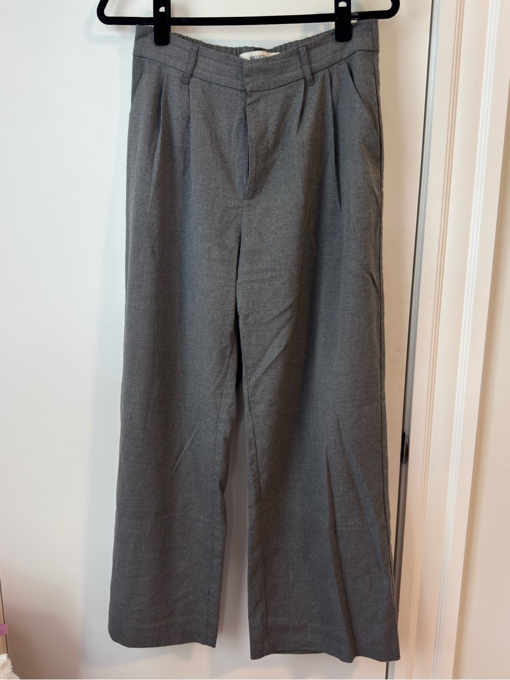 Hollister Gray Wide-Leg Dress Pants